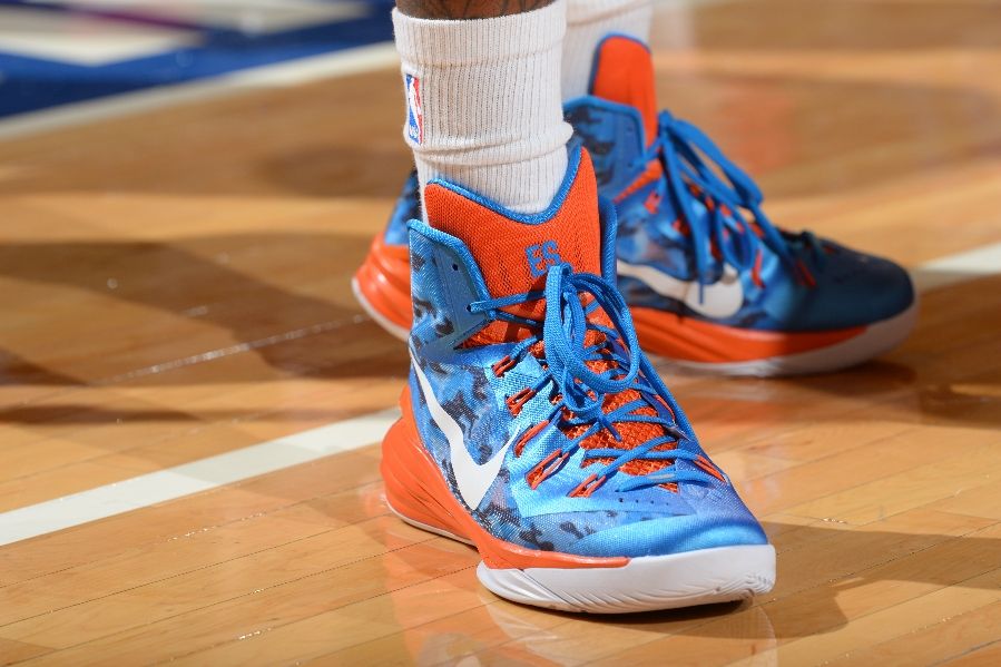 JR Smith wearing Blue Camo Nike Hyperdunk 2014 PE (4)