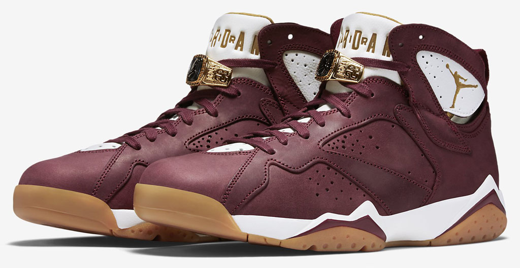 burgundy 7 jordans