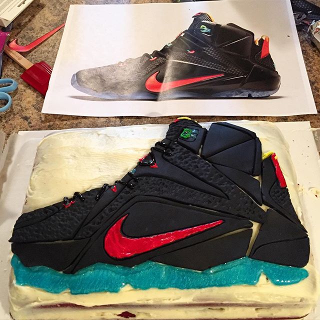 Jason Petrie's Nike LeBron 12 Birthday Cake (2)
