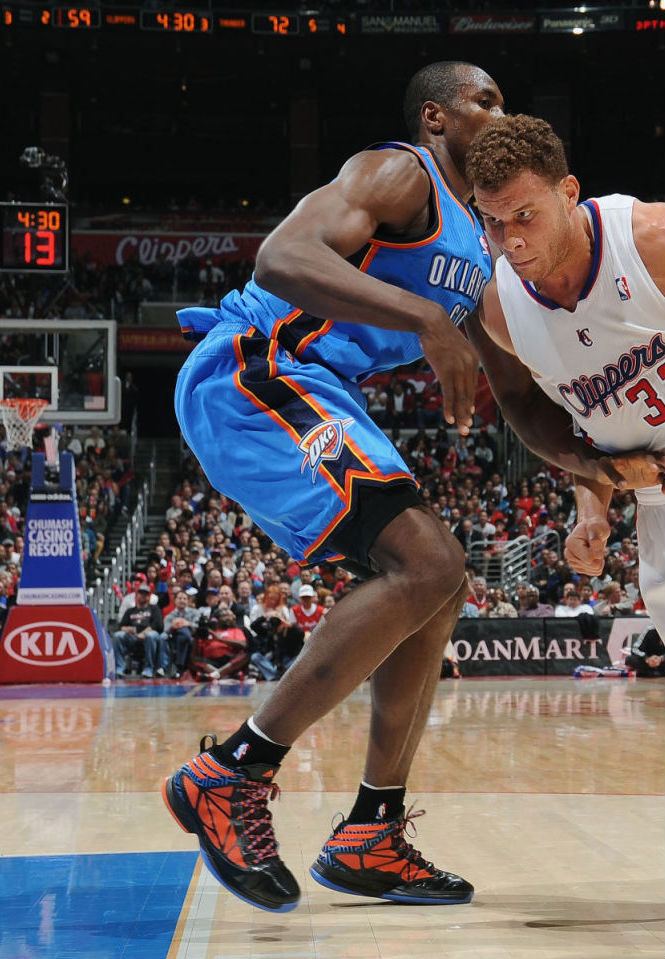 Serge Ibaka wearing adidas Crazy Fast Away PE