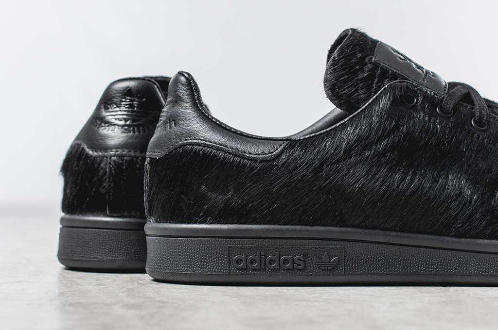 Adidas stan smith black pony sale