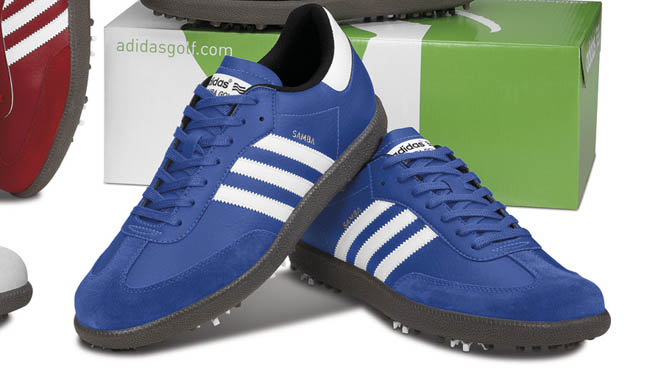 adidas samba golf shoes blue