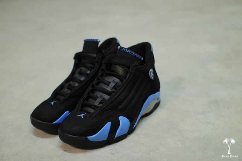 university blue jordan 14