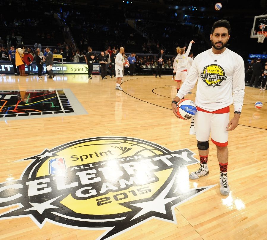 Abhishek Bachchan wearing the Nike Kobe IX 9 Elite Gold