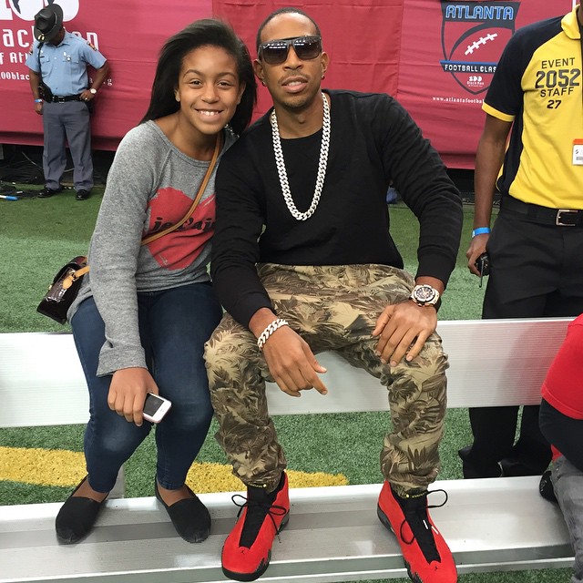 Ludacris wearing Air Jordan XIV 14 Ferrari