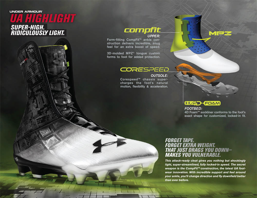 under armour camouflage football cleats