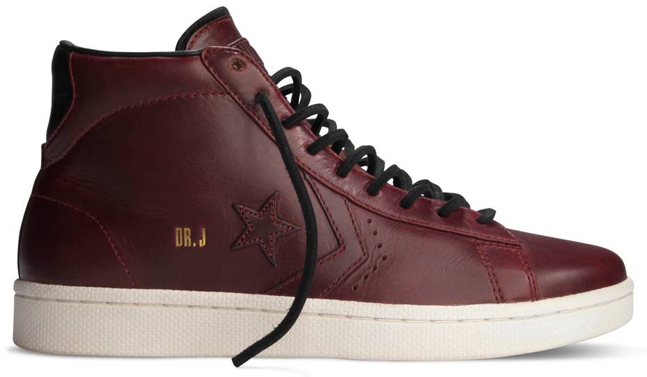 Converse First String Standards Dr. J Pro Horween Leather Burgundy