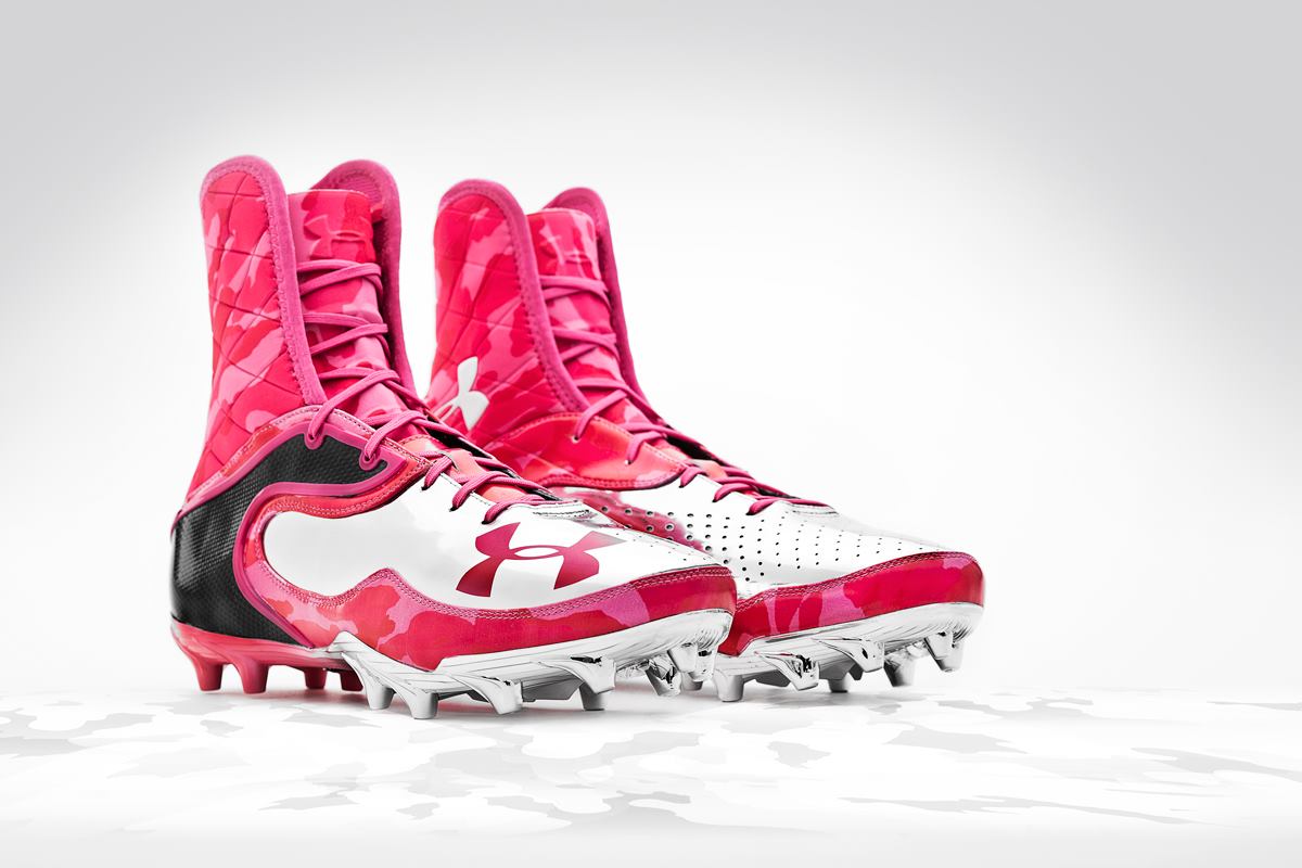Breast Cancer Designed Football Cleats