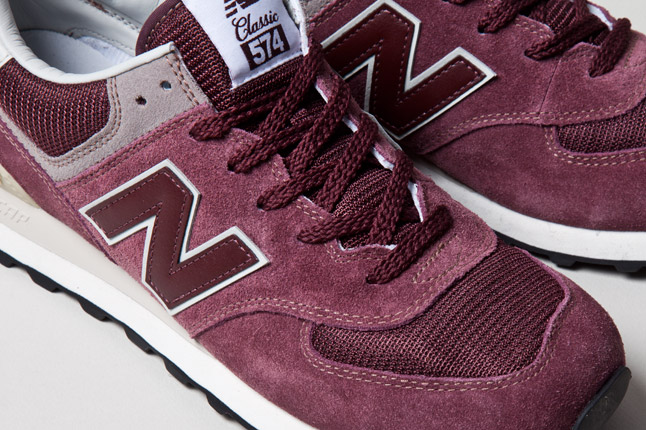 new balance 574 classic burgundy