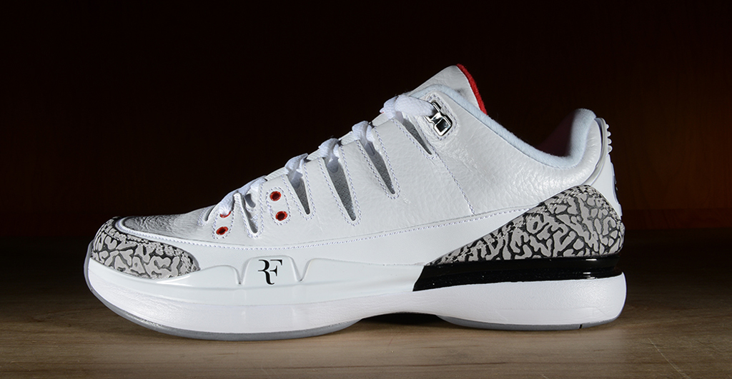 nike zoom vapor roger federer x air jordan 3