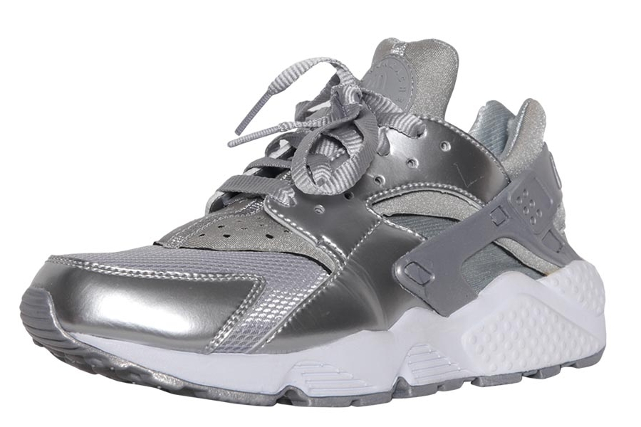 Nike huarache store silver grey