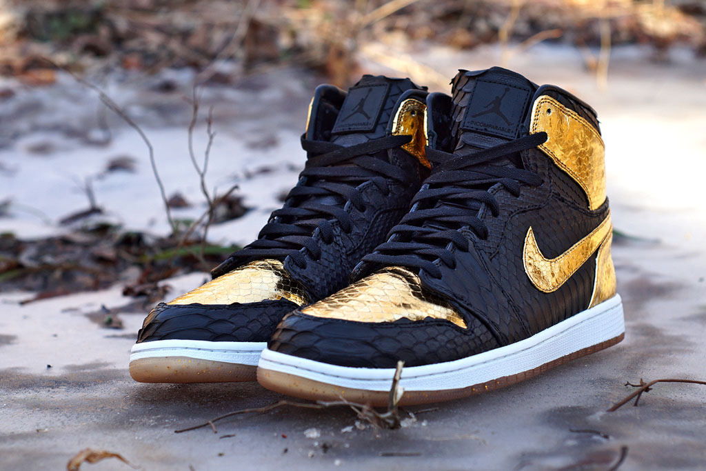 Air Jordan 1 'NYE' Python by JBF Customs for Marcus Jordan (2)