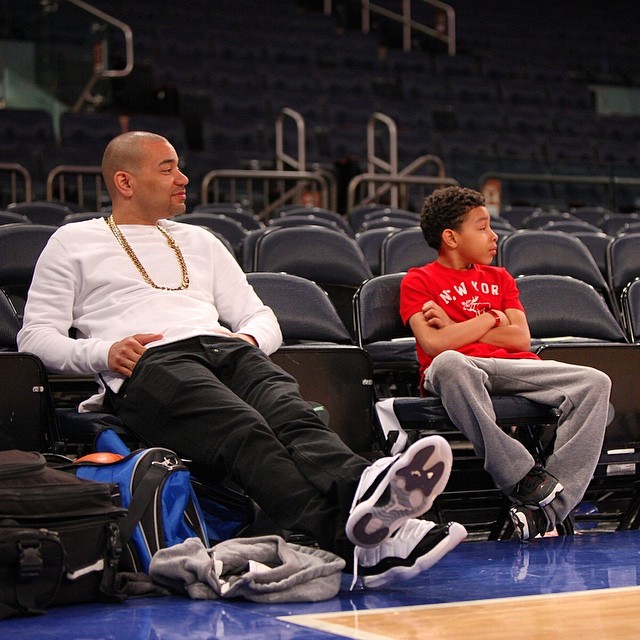 DJ Envy wearing Air Jordan XI 11 Concord