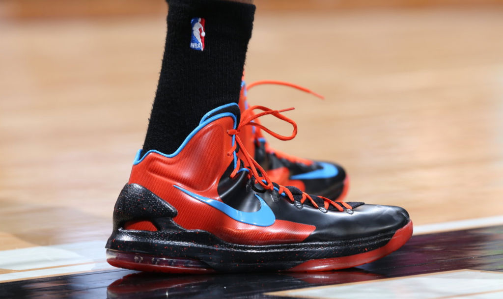 Kevin Durant Wears Nike KD V OKC Away Alternate PE Complex