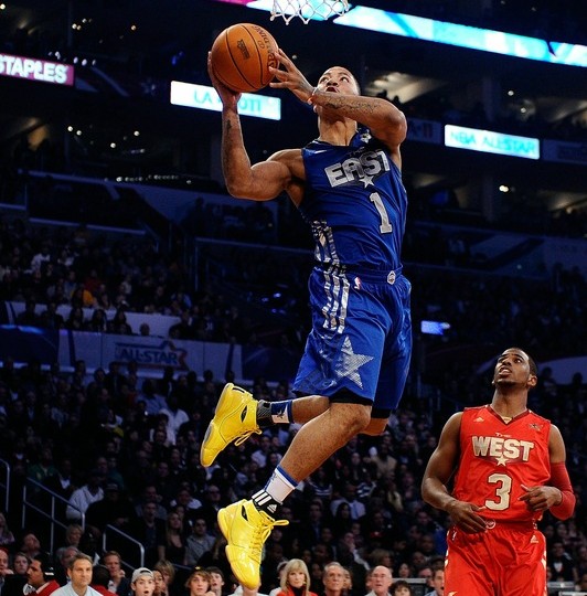 Derrick Rose wears the adidas adiZero Rose