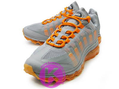 Nike Air Max 95 360 Wolf Grey Neutral Grey Dark Grey Vivid Orange 511307-080