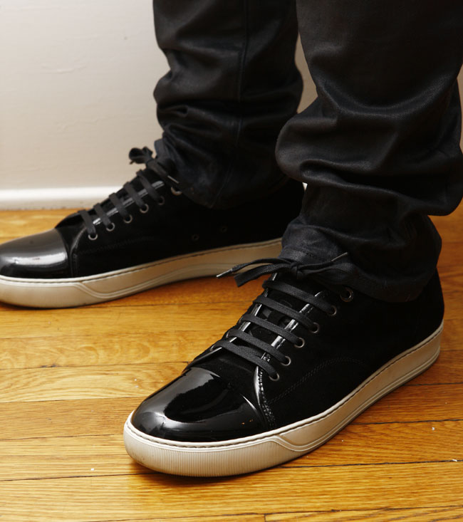 lanvin sneakers black