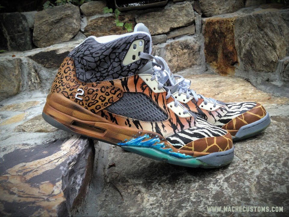 Air Jordan V 5 Retro "Noah's Ark" by Mache Custom Kicks (2)