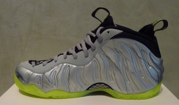 Nike foamposite metallic on sale silver