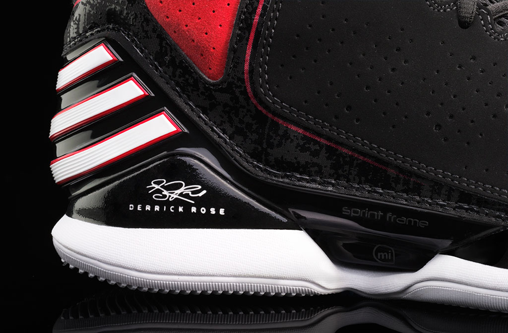 adidas Rose 773 Black Red White (4)