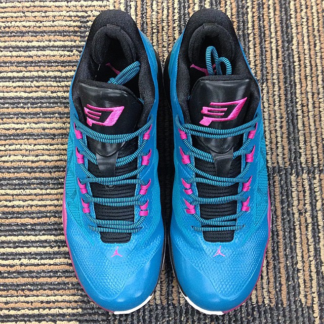 teal and pink jordans