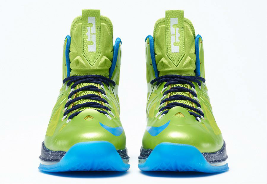 Nike LeBron X iD Green Blue (4)