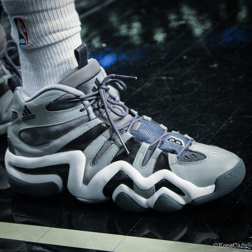 Reggie Evans wearing adidas Crazy 8 Grey