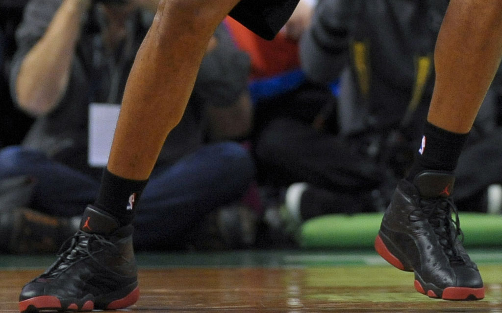 LaMarcus Aldridge Debuts Black/Infrared Air Jordan 13 (3)