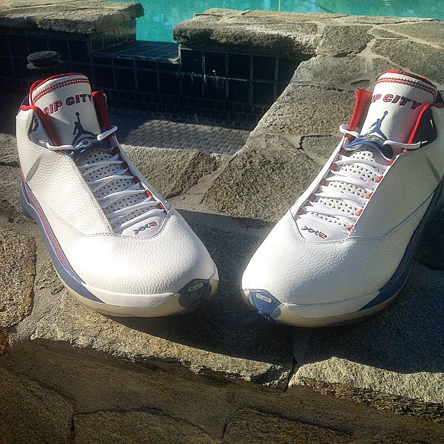 Rip Hamilton's Air Jordan XX2 22 White/Blue Detroit Pistons PE (1)