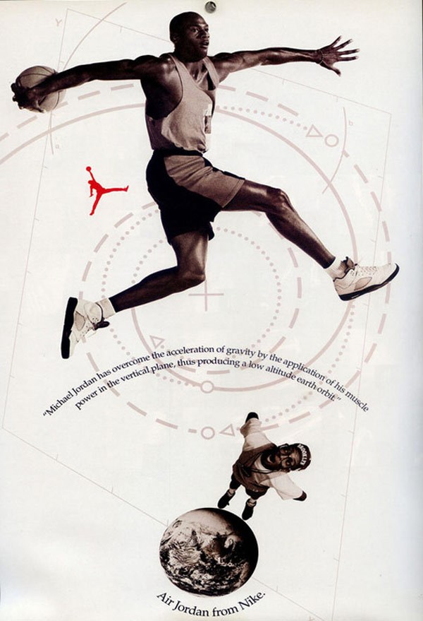 michael jordan nike poster