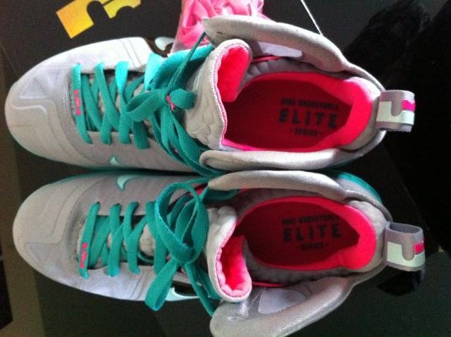 Nike LeBron 9 Elite - Wolf Grey/Mint Candy-New Green Pink Flash | Sole ...