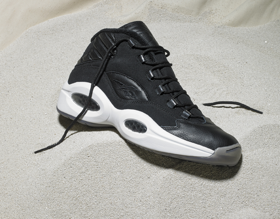 reebok question black canvas