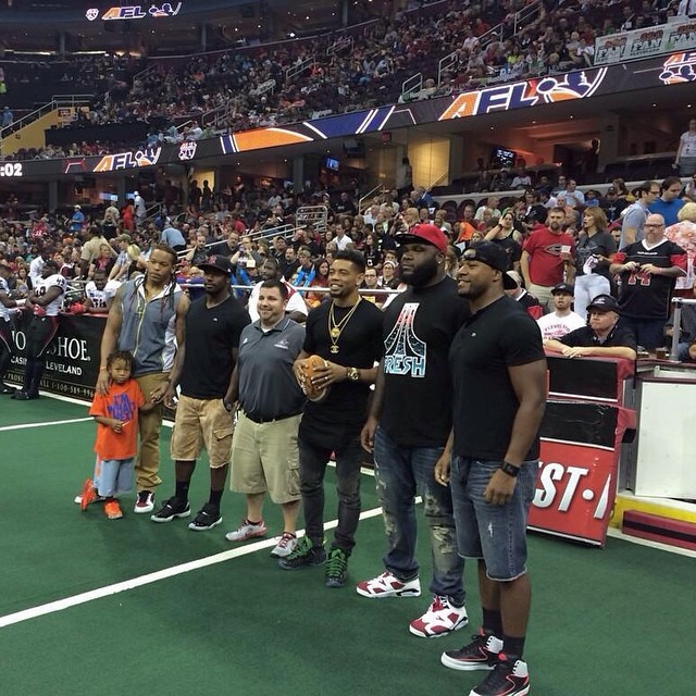 Joe Haden wearing Nike Air Foamposite One Oregon Ducks