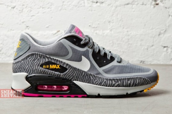 Nike Air Max 90 PRM Tape - Grey/Laser Orange-Pink-Zebra | Sole Collector