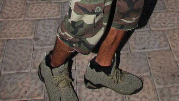 Swizz Beatz wearing Reebok Kamikaze II Reignman Camo (3)