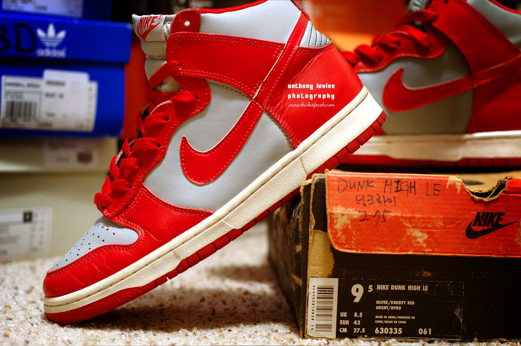 Pickups of the Week // 4.7.13 - Nike Dunk High LE Silver Varsity Red by verse001