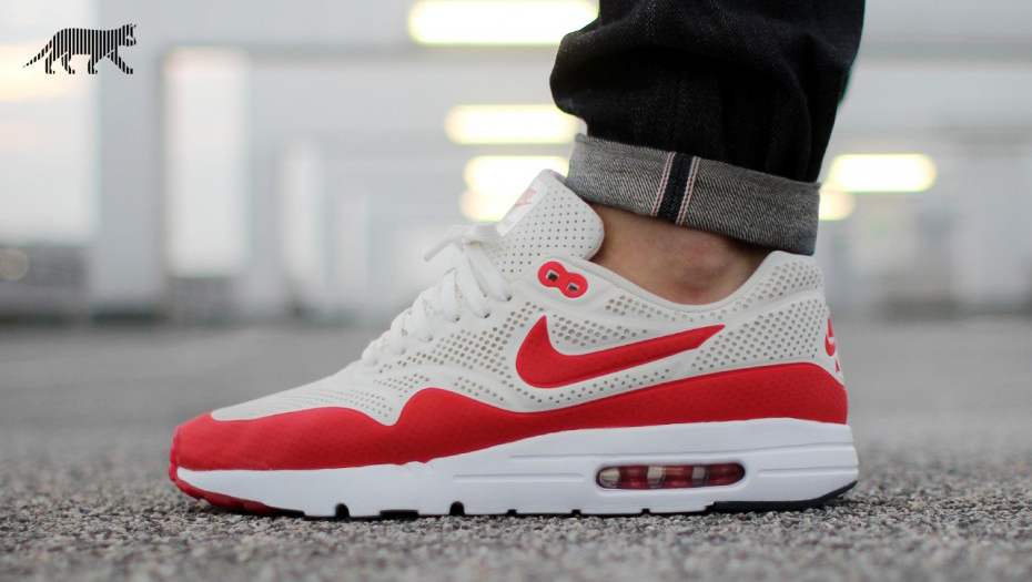 nike air max 1 red and white