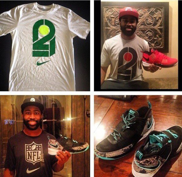 Darrelle Revis Nike Logo + Nike Zoom Revis Snake