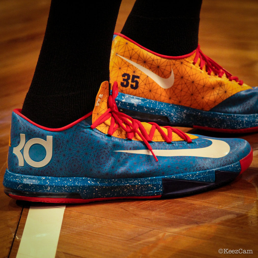 Kevin Durant wearing Nike KD 6 Year of the Horse
