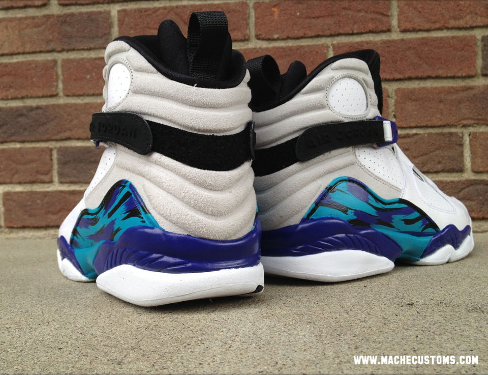 Air Jordan VIII 8 "Aqua Home" by Mache Custom Kicks (2)