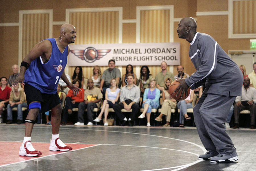 Michael Jordan wearing Air Jordan 4 Cool Grey