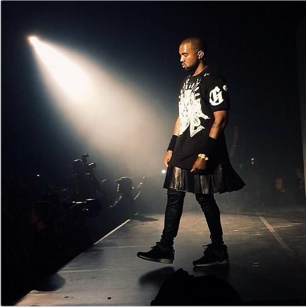 Kanye West wearing Visvim FBT Sashiko