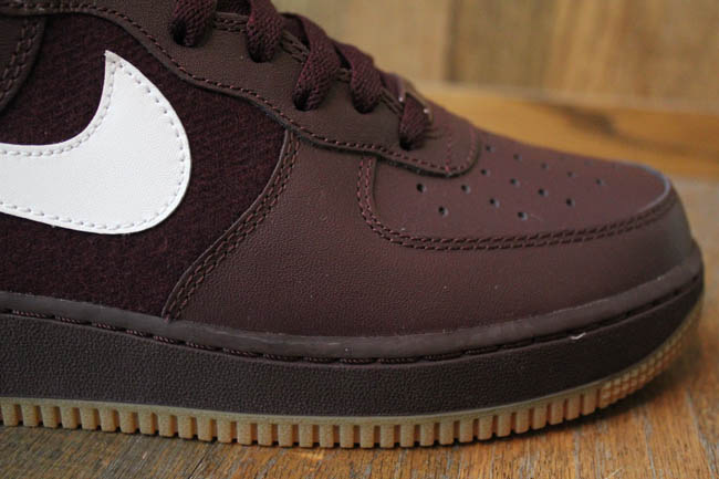 Nike Air Force 1 Hi Deep Burgundy White Gum Medium Brown 315121-600