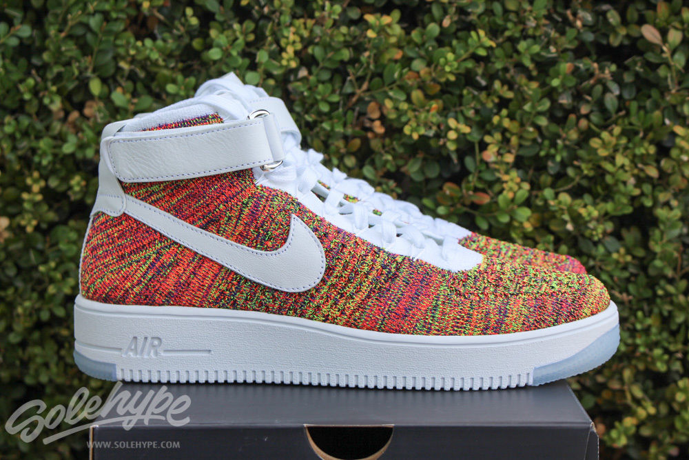 air force 1 flyknit multicolor high