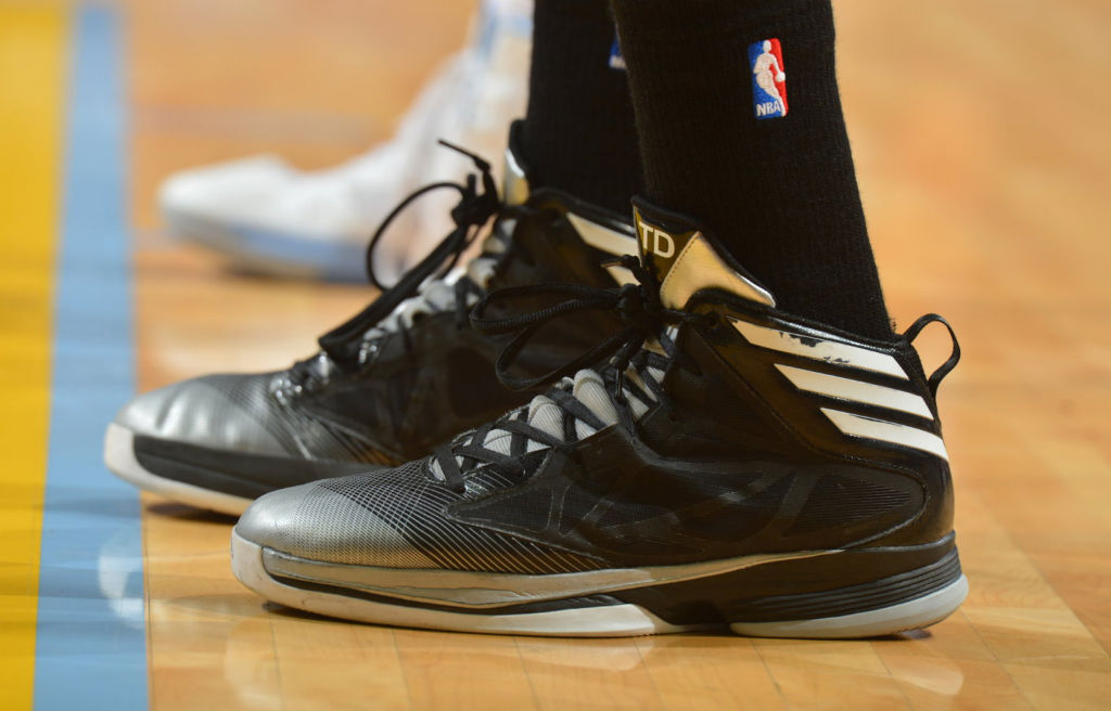 Close-Up // Tim Duncan wearing adidas Crazy Fast 'Away' PE