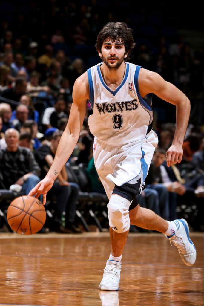 Ricky Rubio wearing adidas adizero Crazy Light 2 Home PE