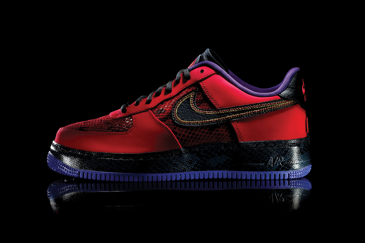 nike air force 1 red snakeskin