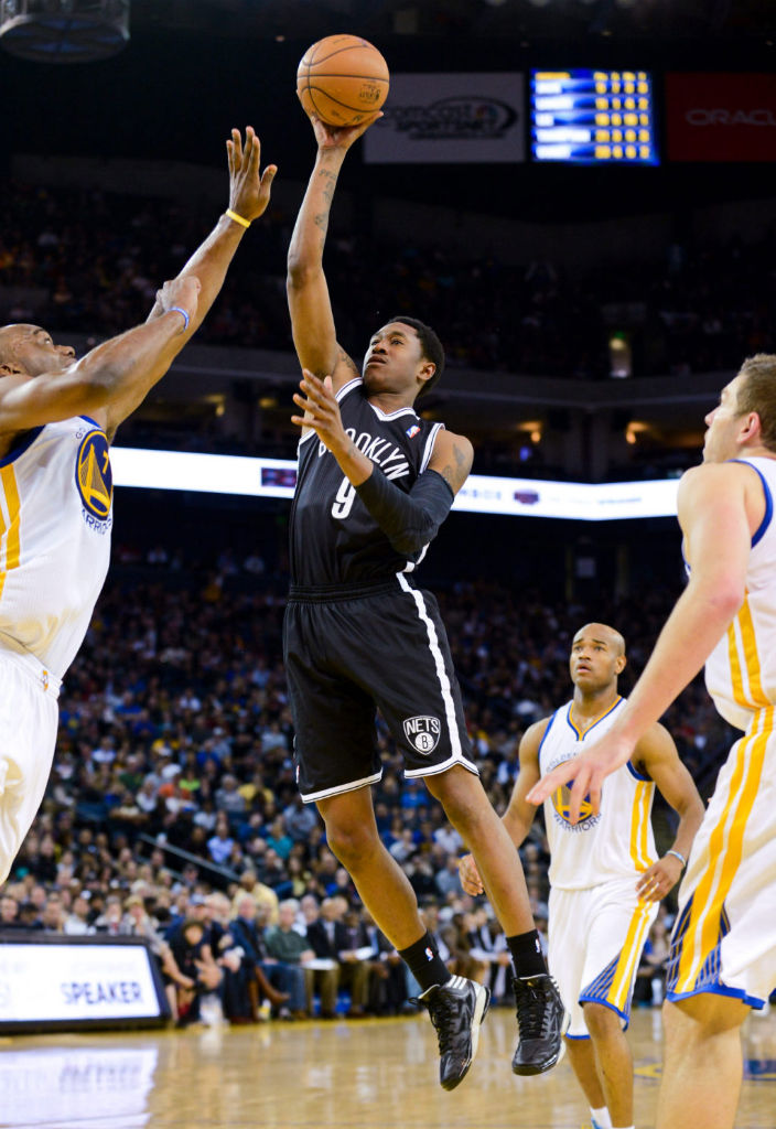 MarShon Brooks wearing adidas adizero Crazy Light 2