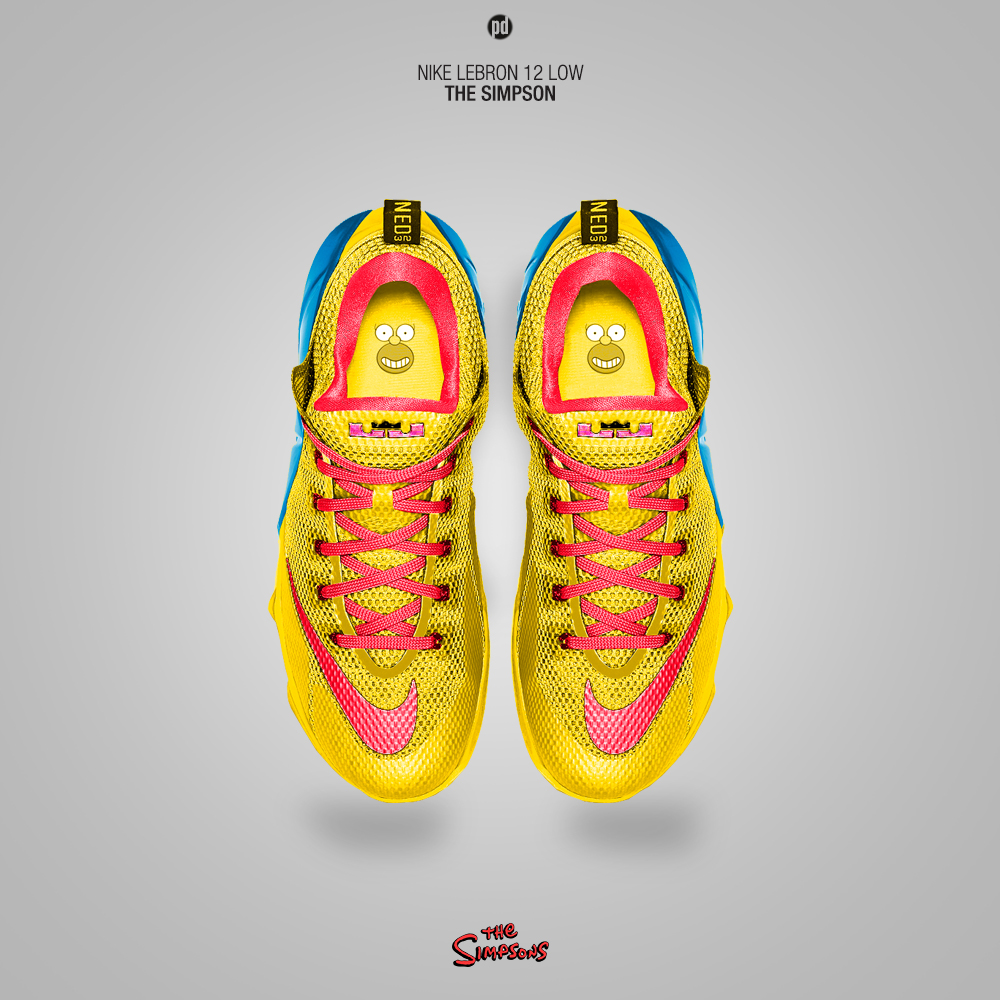 simpsons basketball shoes