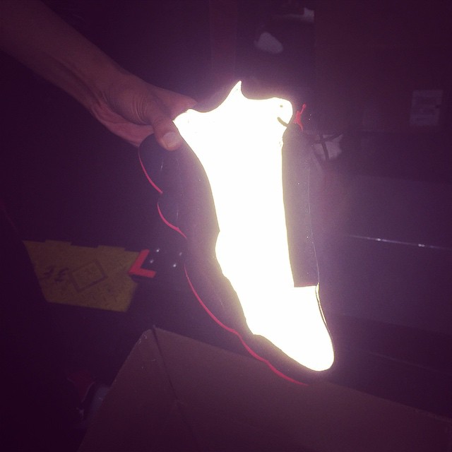 Chris Brown Picks Up Air Jordan XIII 13 Reflective Silver